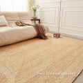 natural fiber Raffia grass braided rug